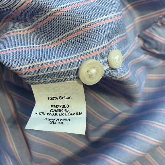 Thompson Shirtings by J Crew Factory Sz M 15-15.5 - Picture 3 of 6
